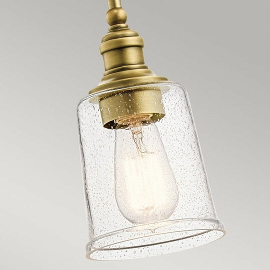 Waverly 1 Light Mini Pendant - Natural Brass