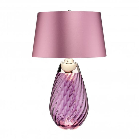 Lena 2 Light Large Plum Table Lamp