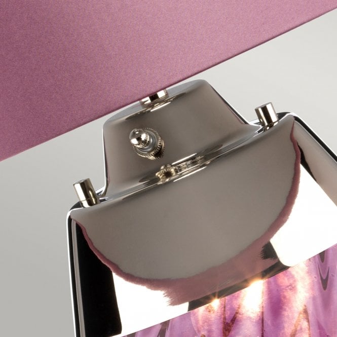 Lena 2 Light Small Plum Table Lamp
