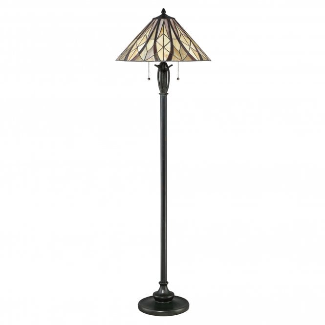 Victory Tiffany Floor Lamp Valiant Bronze