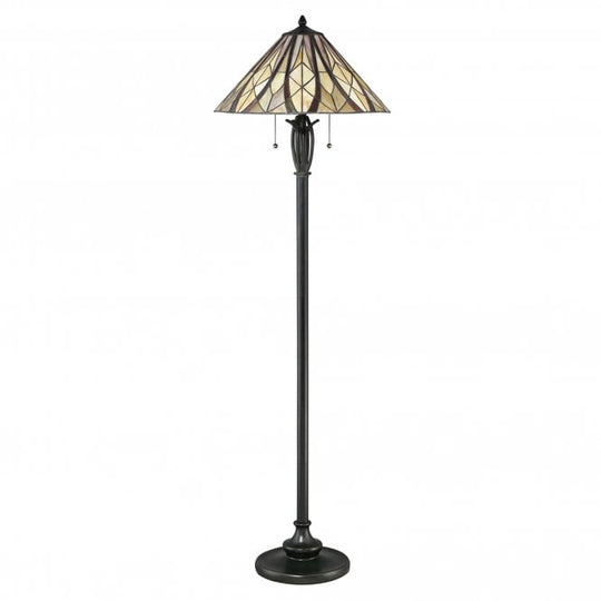 Victory Tiffany Floor Lamp Valiant Bronze