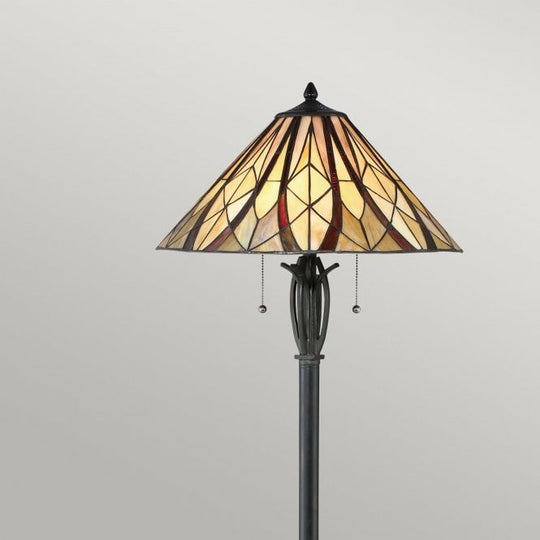 Victory Tiffany Floor Lamp Valiant Bronze