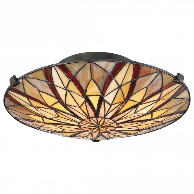 Victory Tiffany Semi-Flush Valiant Bronze