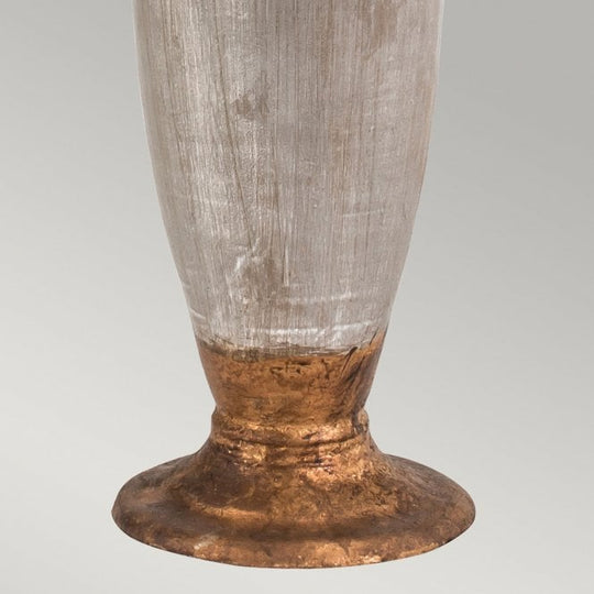 Bienville Table Lamp Silver/Gold and Brown
