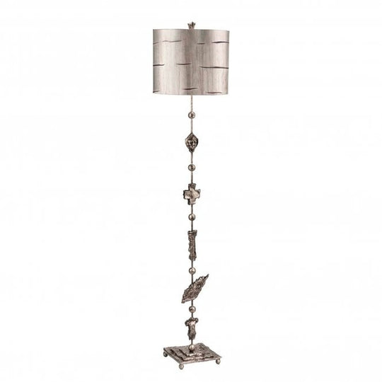 Fragment Small Silver Table Lamp Aged Silver