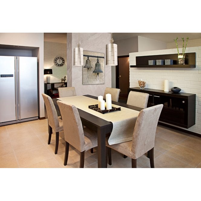 Fragment Small Silver Table Lamp Aged Silver