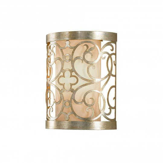 Arabesque Wall Light with Silver Leaf Patina finish