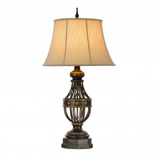 Augustine Table Lamp in a antique brown finish