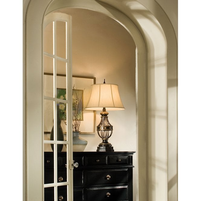 Augustine Table Lamp in a antique brown finish