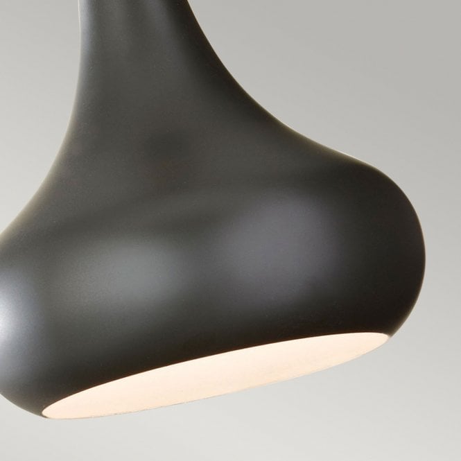 Beso 1 Light Mini Pendant with a dark bronze finish