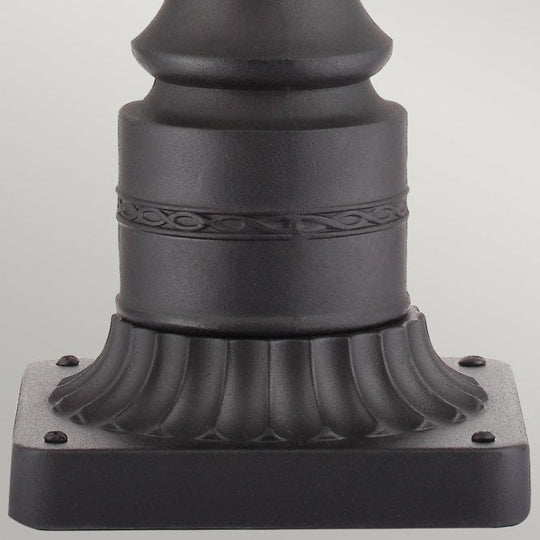 English Bridle Large Pedestal with a Black finish