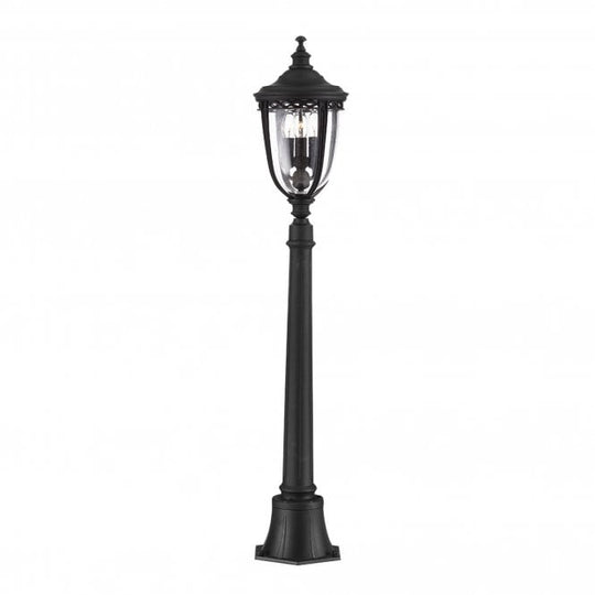 English Bridle 3 Light Medium Bollard with Black finish