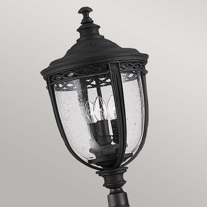 English Bridle Large Lamp Post in a Black finish