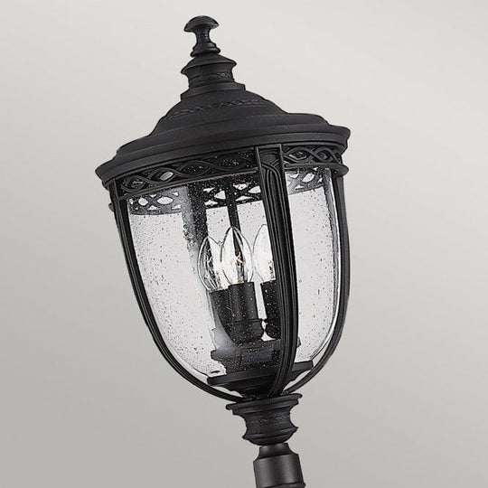 English Bridle Large Lamp Post in a Black finish