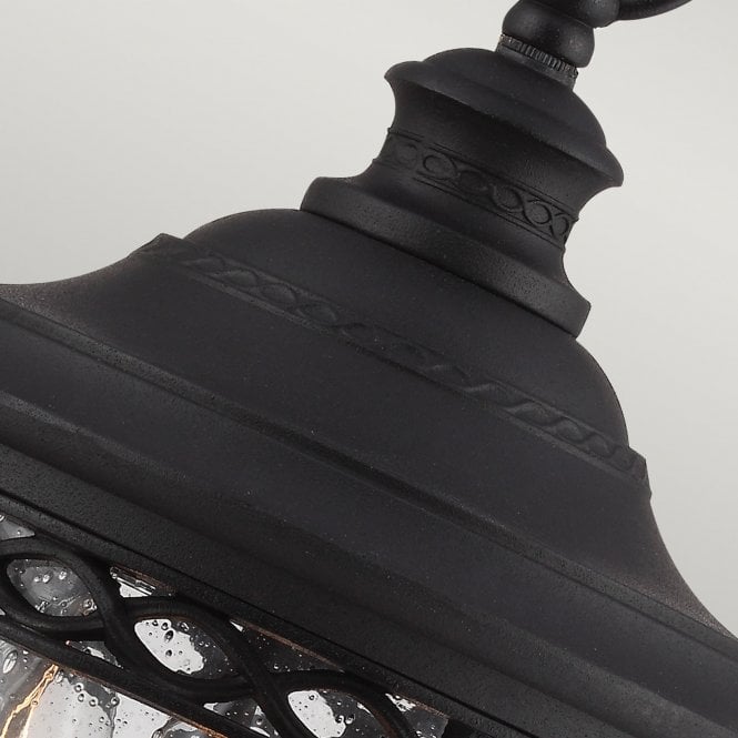 English Bridle 3 Light Medium Chain Lantern in Black finish