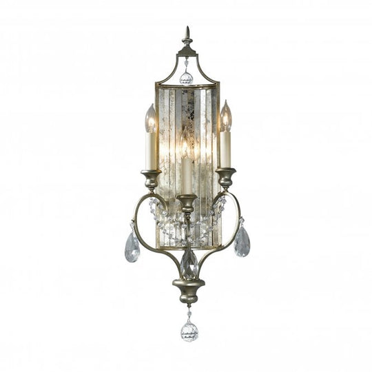 Gianna 3 Light Wall Light with Gilded Silver finish
