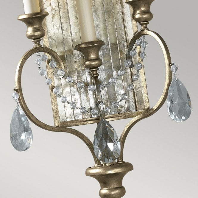 Gianna 3 Light Wall Light with Gilded Silver finish