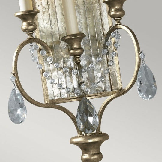 Gianna 3 Light Wall Light with Gilded Silver finish
