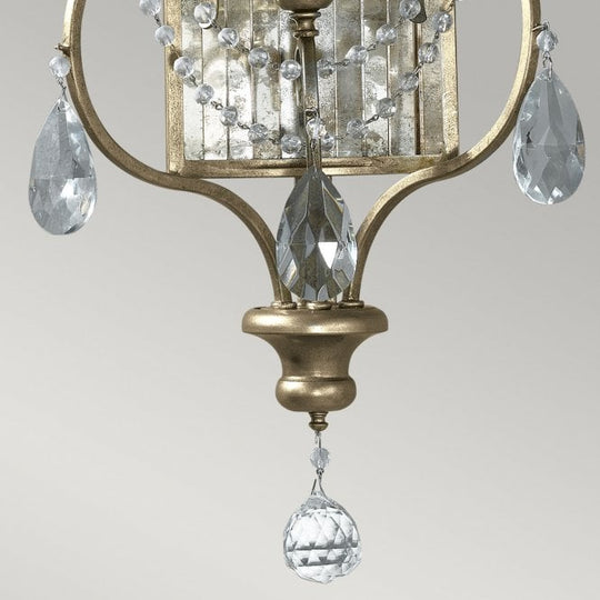 Gianna 3 Light Wall Light with Gilded Silver finish