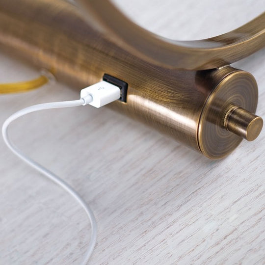 Lex Table Lamp Brushed Steel Brushed Steel