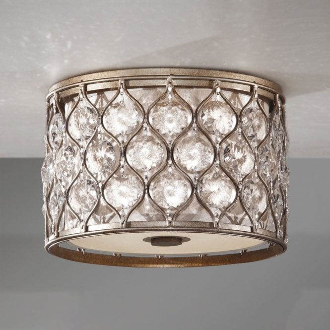 Lucia Flush Burnished Silver