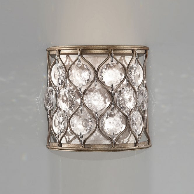 Lucia 1Lt Wall Light Burnished Silver