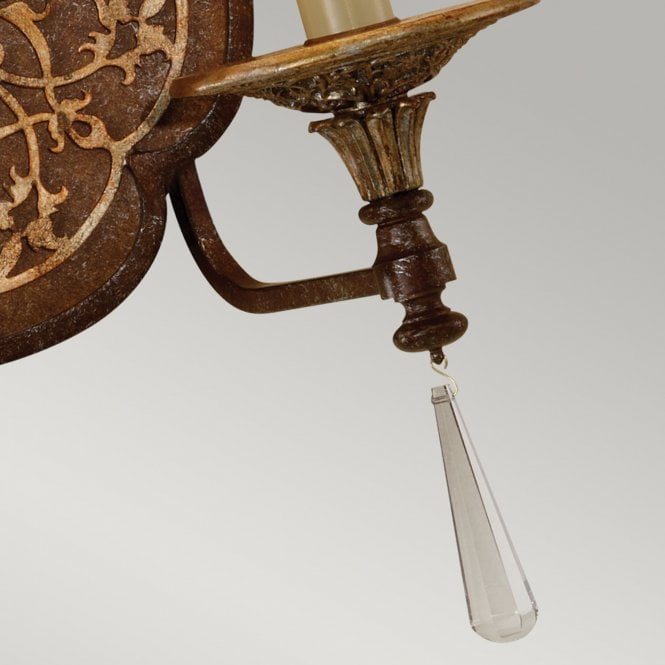 Marcella 2Lt Wall Light British Bronze/Oxidized Bronze