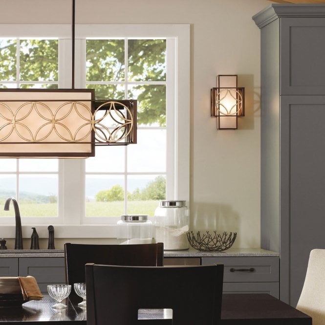 Remy 1Lt Wall Light Heritage Bronze/Parissiene Gold