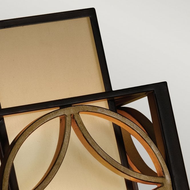 Remy 1Lt Wall Light Heritage Bronze/Parissiene Gold