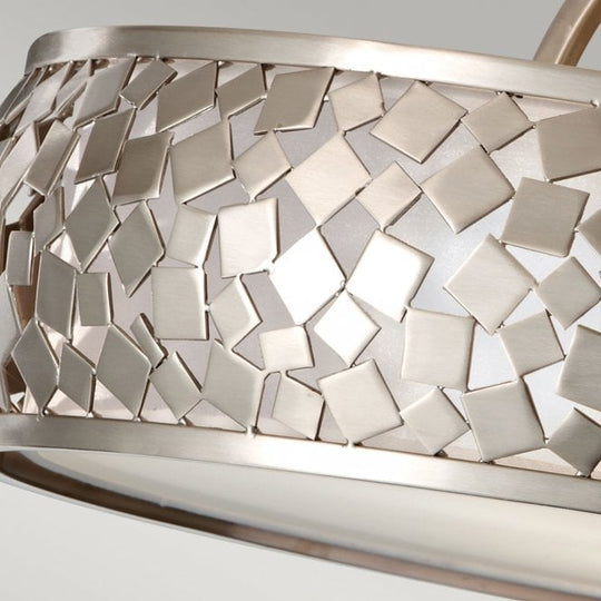 Zara Semi-Flush Light Brushed Steel