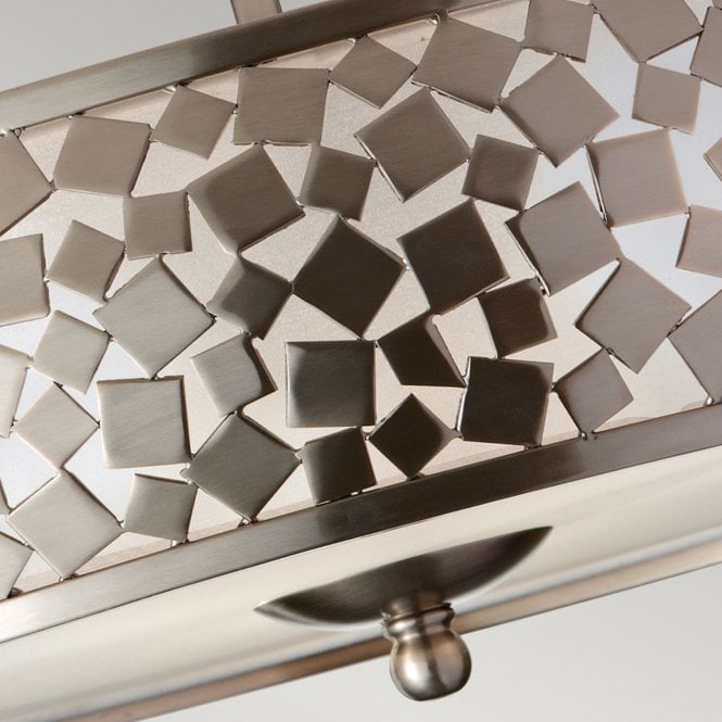 Zara Semi-Flush Light Brushed Steel