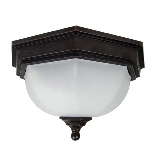 Fairford Celing Flush Lantern Bronze Finishes