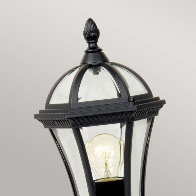 Ledbury Pedestal Lantern Black