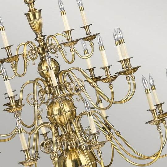 Cambridge 25Lt Chandelier Burnished Brass