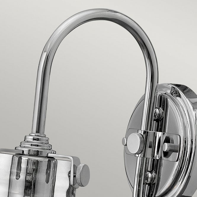 Congress Clear Glass Wall Light Chrome