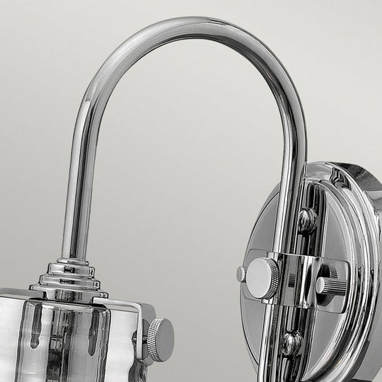 Congress Clear Glass Wall Light Chrome