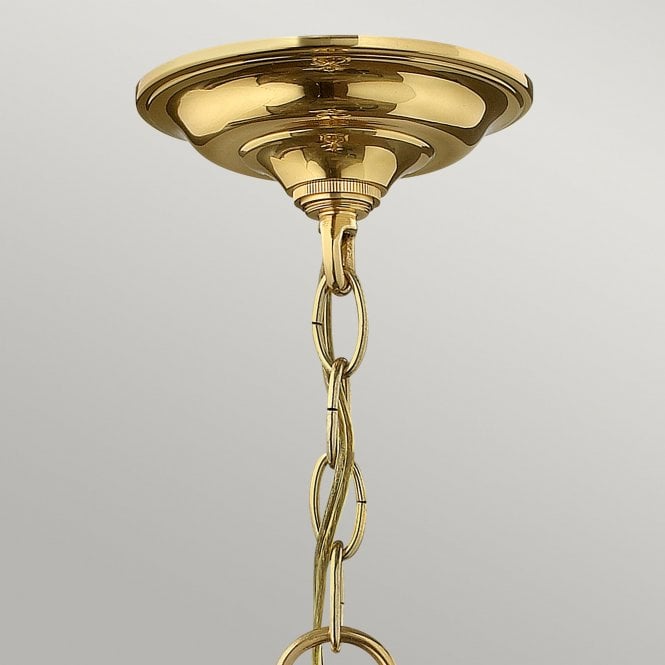 Gentry Medium Pendant Polished Gold or Brass