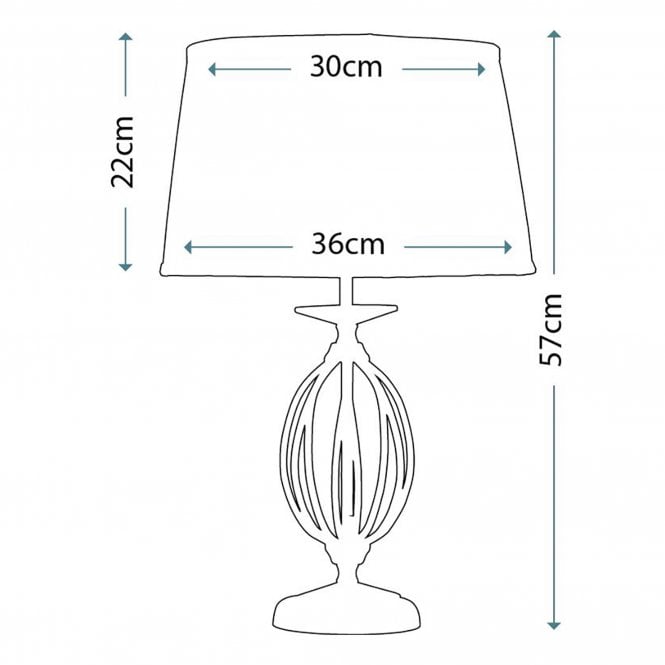 Aegean Polished brass finished Table Light