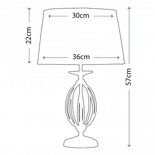 Aegean Polished brass finished Table Light