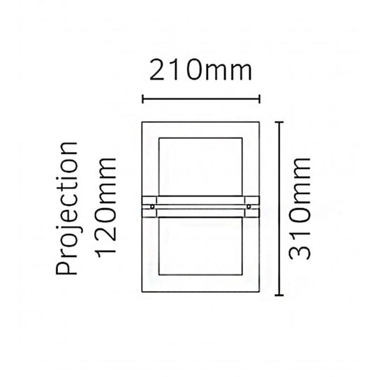 Basel E27 Galvanised Clear