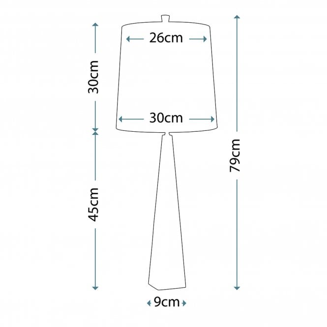 Ascent Table Lamp with a Polished Nickel finish
