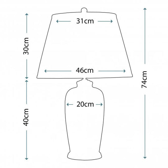 Black Birds Traditional Table Lamp