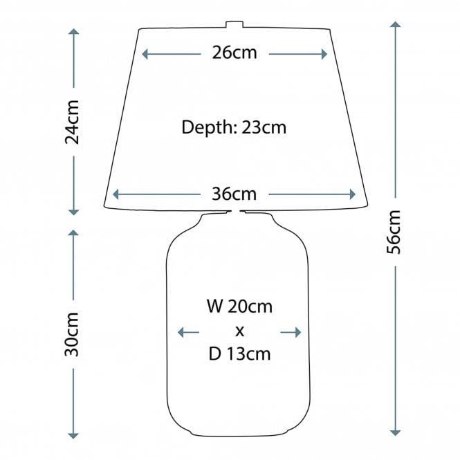 Muse Grey Table Lamp