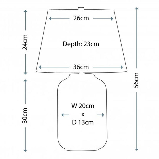 Muse Turquiose Table Lamp