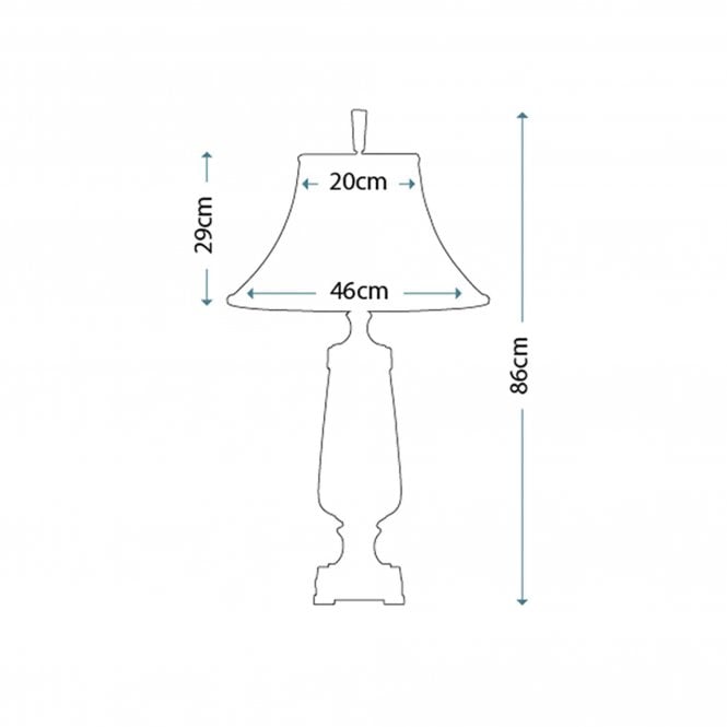 Monteverde Table Lamp Ceramic Glaze/Aged Brass