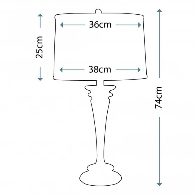 Brooklyn Table Lamp Polished Chrome / Nickel