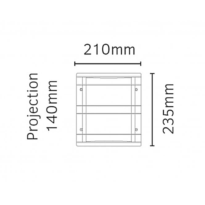 Stockholm Flush E27 Galvanised Clear