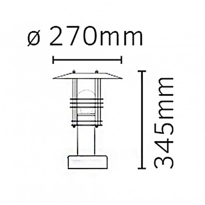 Stockholm Pedestal Black