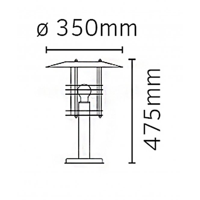 Stockholm Pedestal Grande Black