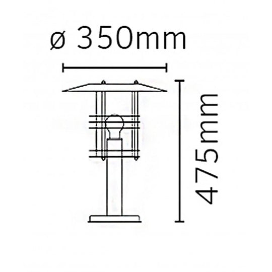Stockholm Pedestal Grande Black
